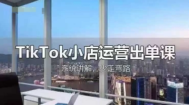 TikTok小店运营出单课，从开店选品、运营出单、发货回款，进行全流程讲解-黎夏颜网络