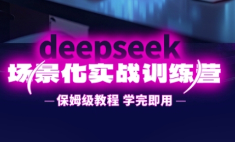 DeepSeek场景化实战训练营，保姆级教程，学完即用，手把手教你用DeepSeek提升效率-黎夏颜网络